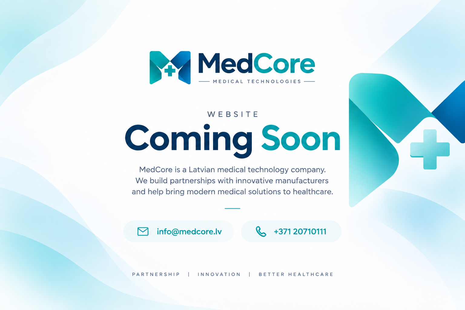 MedCore Medical Technologies — Website Coming Soon